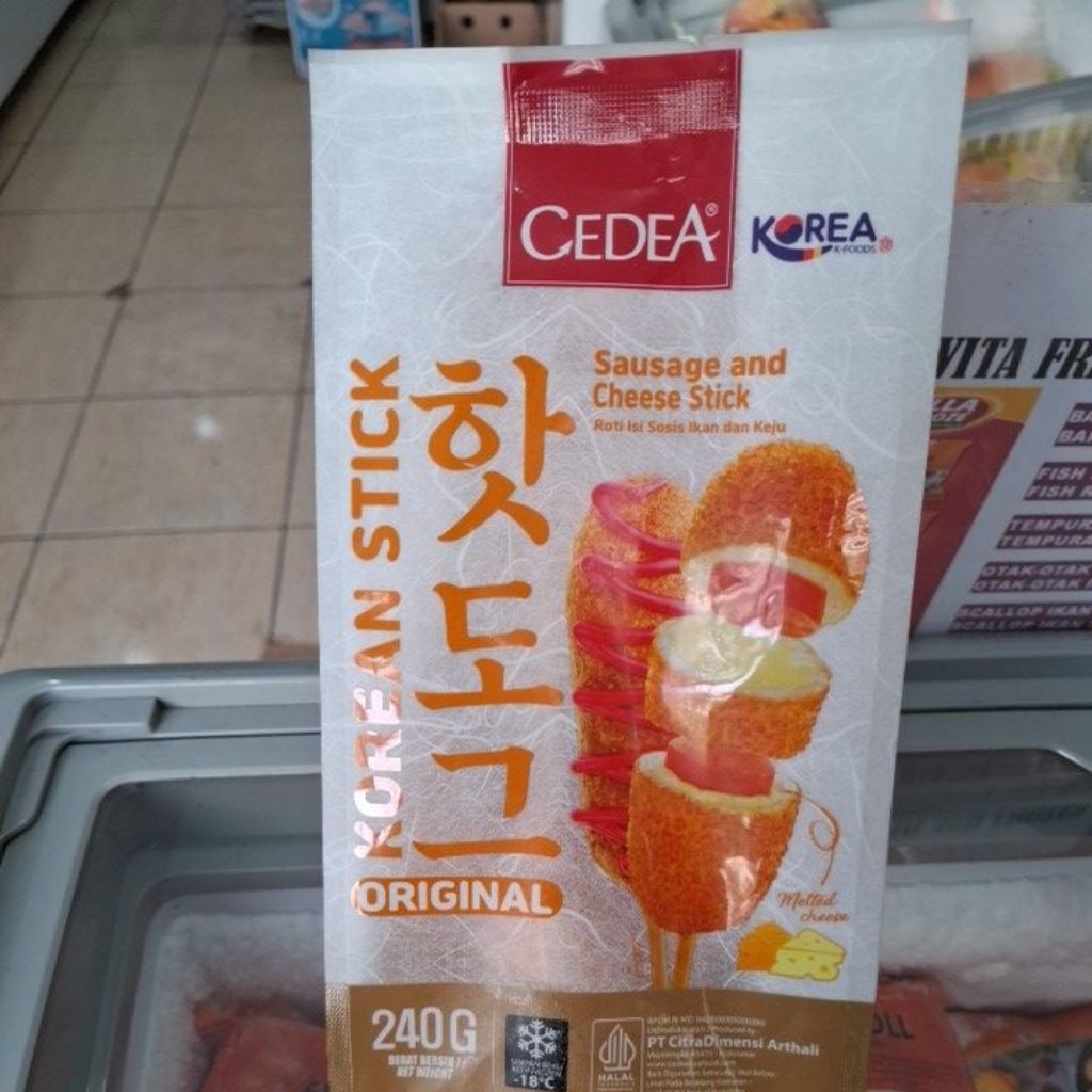 

CEDEA KOREAN STICK ORIGINL 240G SAUSAGE CHEESE