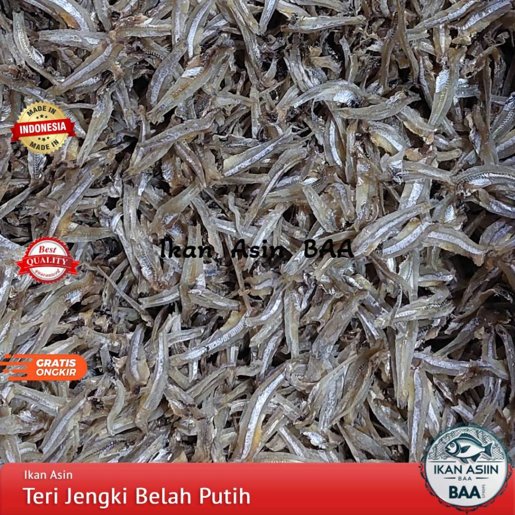 

Ikan Asin Teri Jengki Belah Putih Super