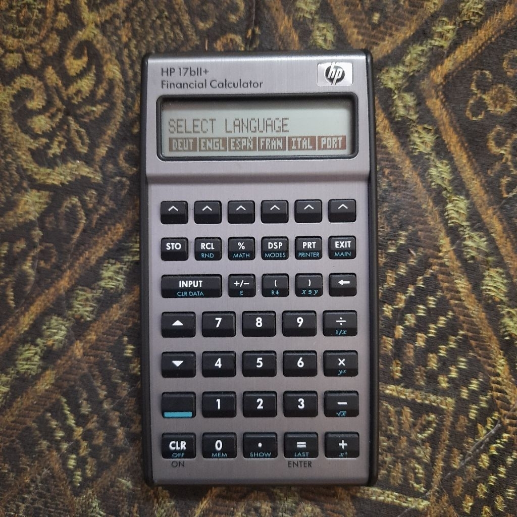 

Hewlett Packard HP 17bII+ Financial Calculator bekas fungsi normal.