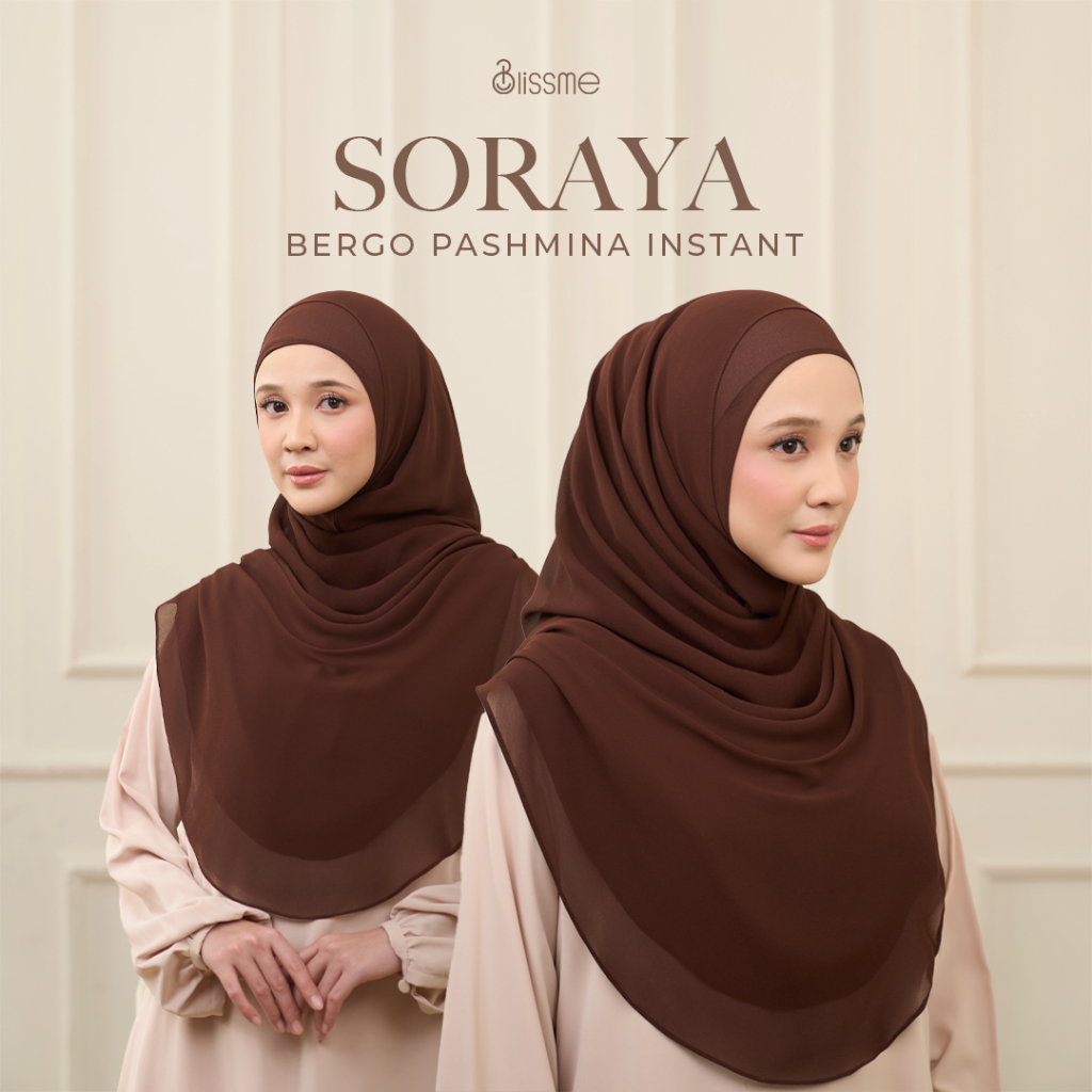 Soraya Bergo pashmina instant - Hijab Bergo Ceruty