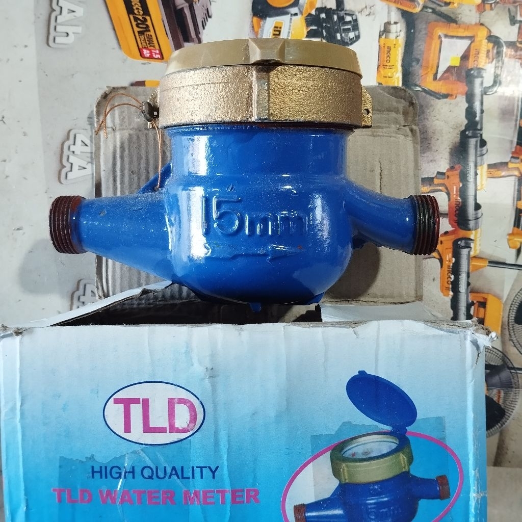Meteran air kuningan 1/2" Toledo, water meter meteran air PDAM