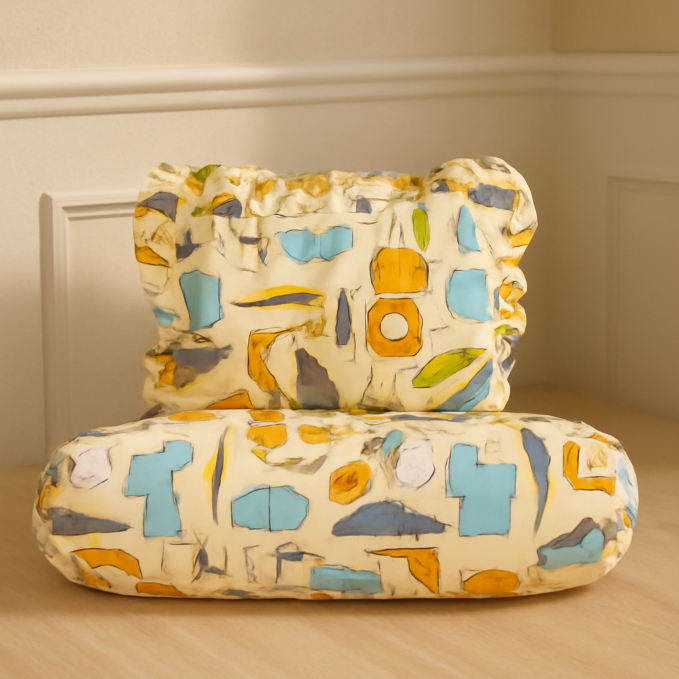 (Sarung Saja) Bantal Guling Anak 100% silicone isi 1 bantal dan 1 guling - Perlengkapan Bayi - banta