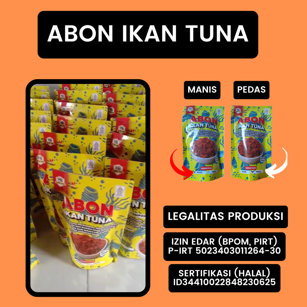 

Abon Ikan Tuna Asli Gunungkidul Wisma Abon Kemasan 100gr