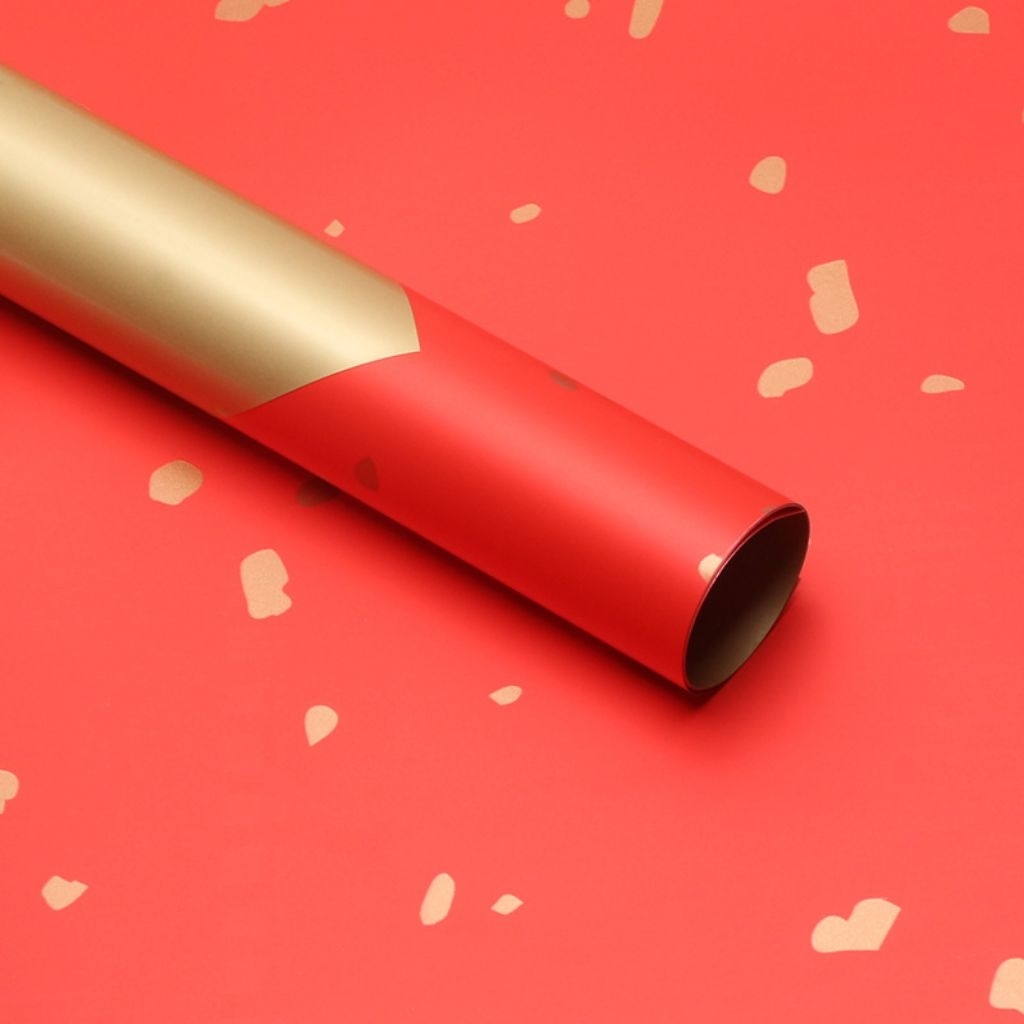 

[20 PC CELLOPHANE BI COLOR GOLD] Kertas Bucket Bunga Gold Cellophane, Flower Wrapping Cellophane Bi Color Gold, Kertas Wrapping Bucket Cellophane