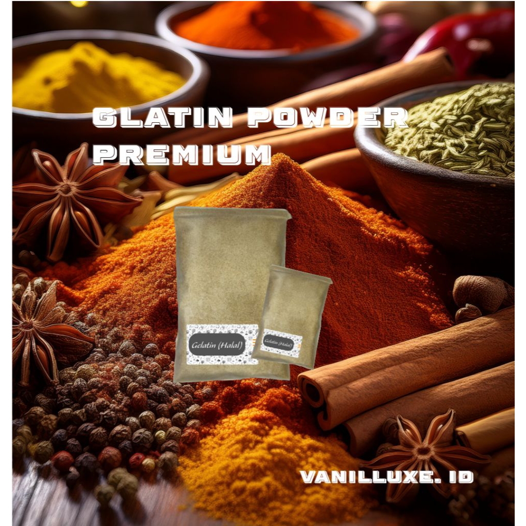 

Gelatin Powder Premium food grade, halal dan odorless