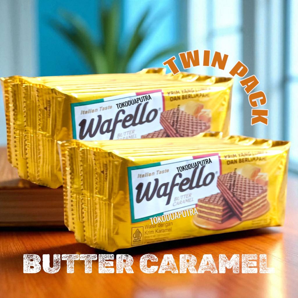 

Wafello Wafer Butter Caramel 15 Gr X 20 Sachet ( Twin pack)