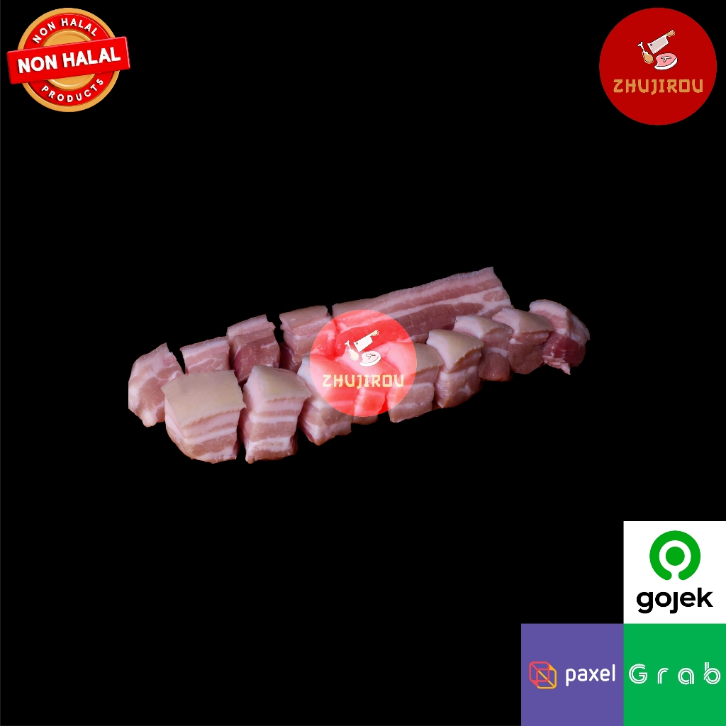 

Daging Babi Potong Dadu SamCam / SamSam / SamCan / Pork Belly / Special Pork Belly Potong Dadu - ZHUJIROU