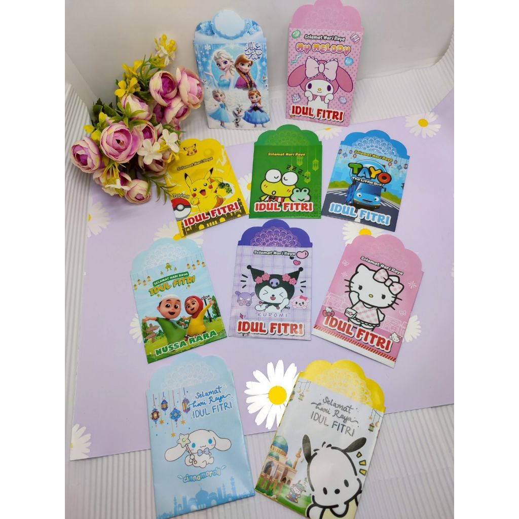 

100 pcs (10 pack) Amplop Lebaran Kartun Amplop Terbaru Amplop Hari Raya Idul Fitri