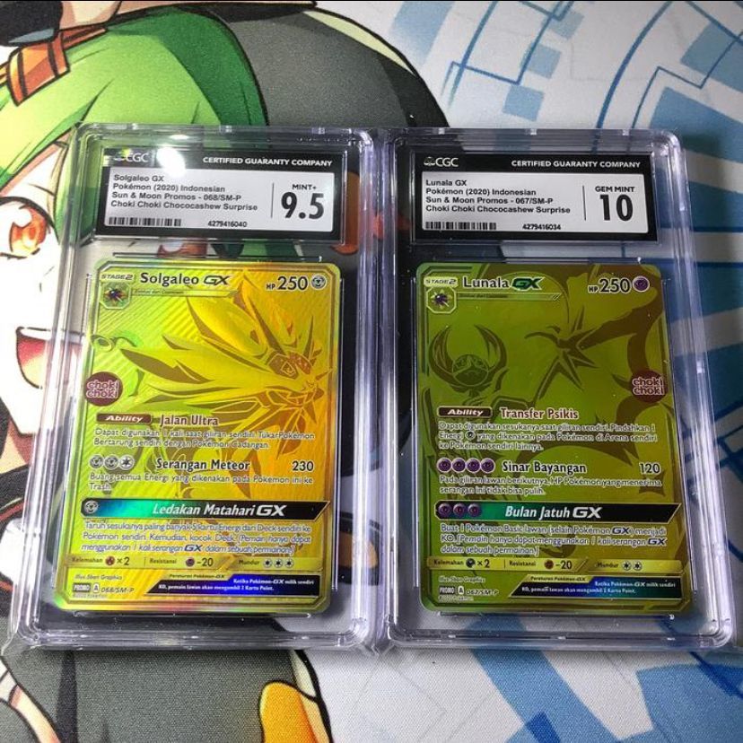 Kartu Pokemon TCG ID SM-P Choki Solgaleo Lunala GX CGC 9.5 & 10 PSA