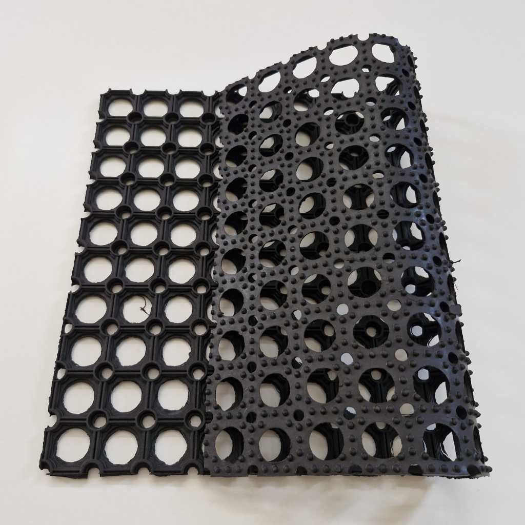 Syafa Dstore Keset Karpet Karet Lubang/ Keset Karet Ring Mat/ Keset Karet Kompos 40 X 60 Cm