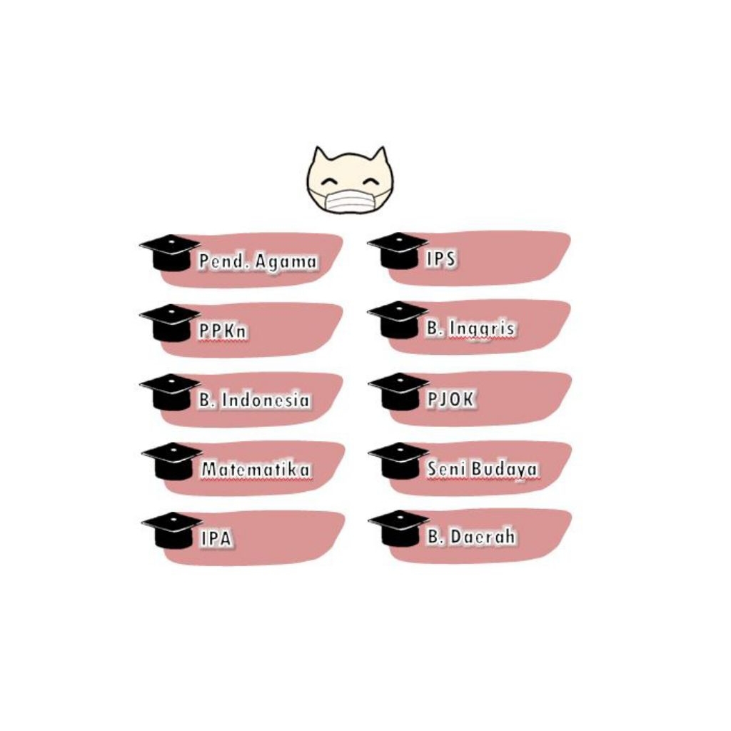 

Stiker Sticker Mata Pelajaran / School Subject SD/SMP/SMA IPA IPS