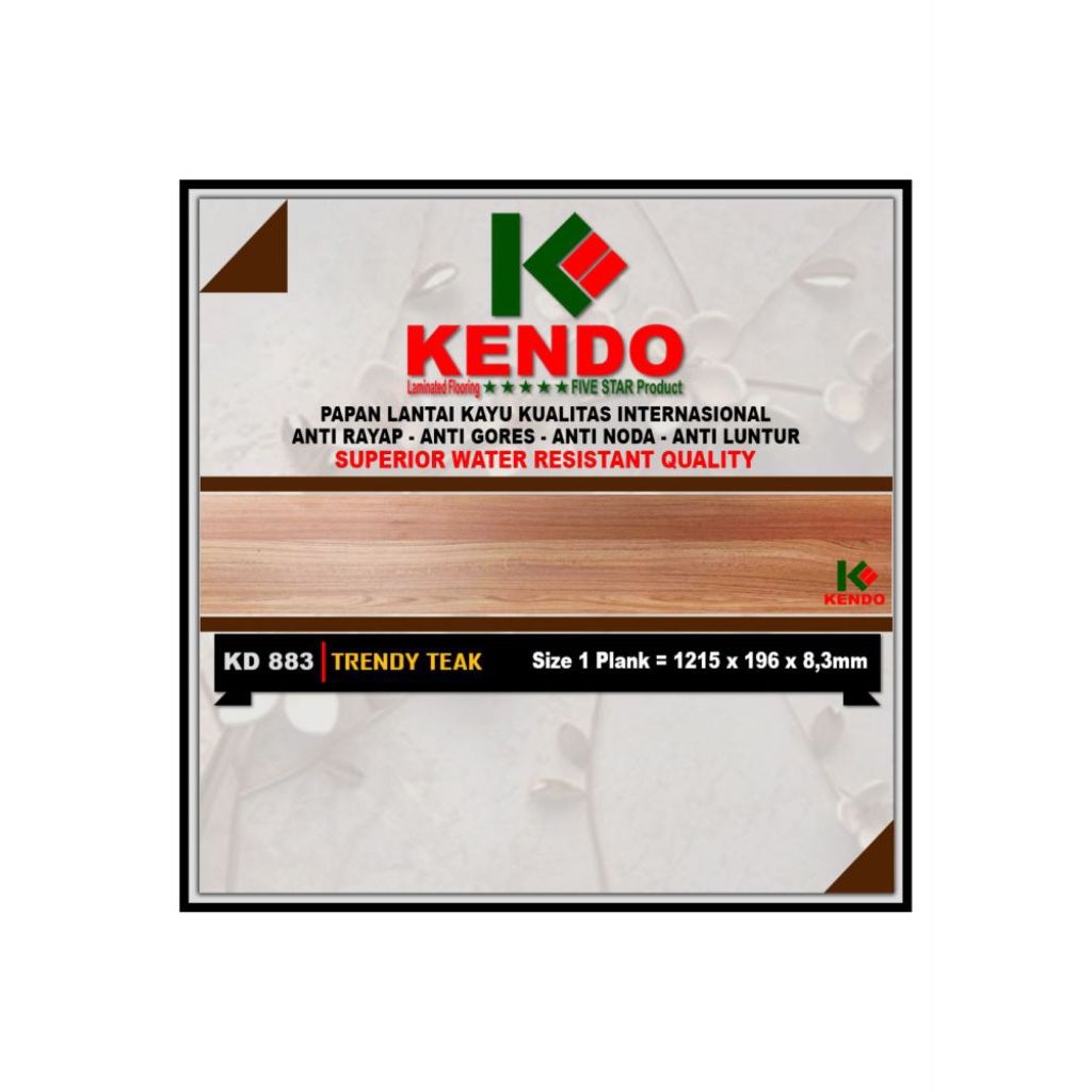 kendo parket KD 883 tebal 8,3mm