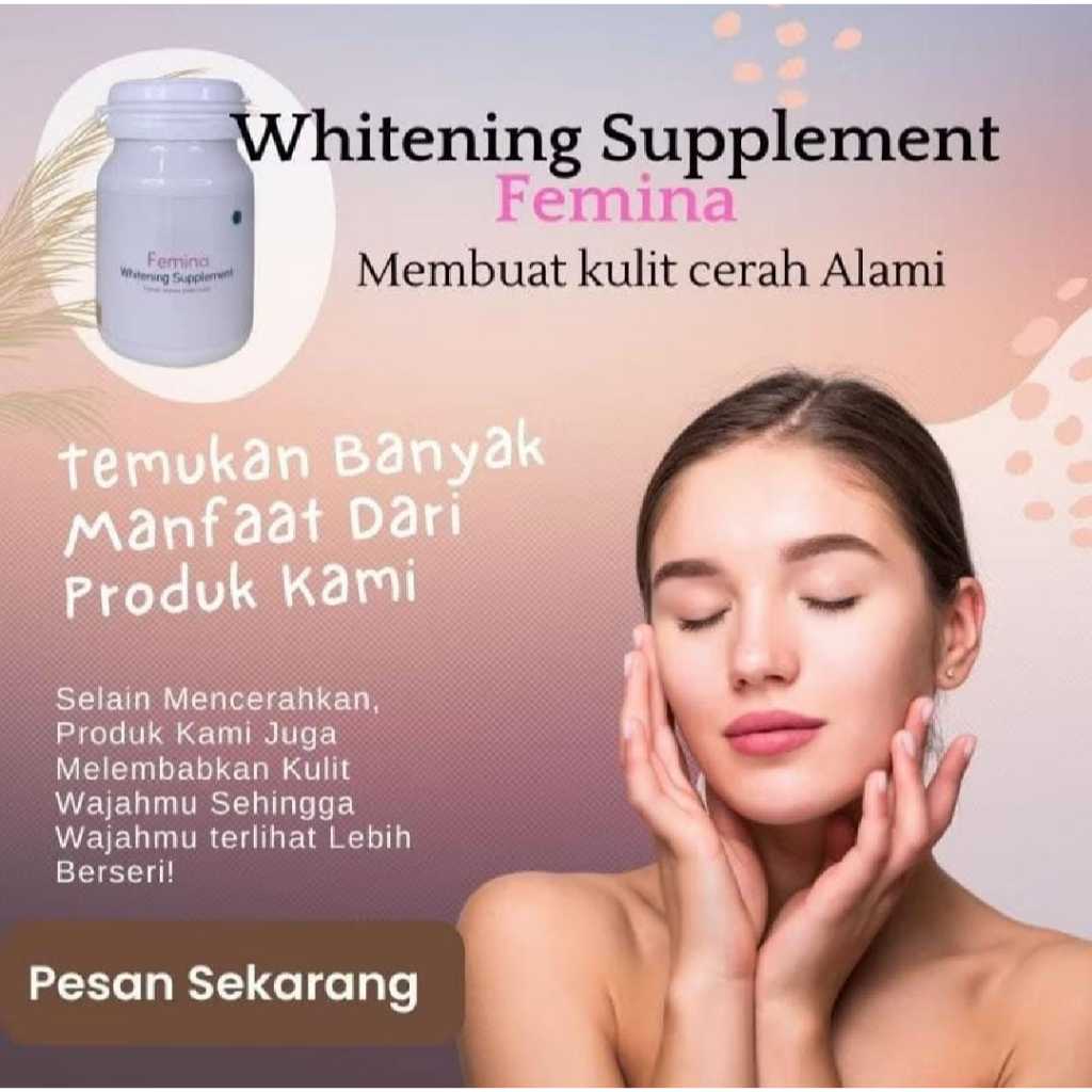 Femina Whitenig Supplement Memutihkan Kulit dan Wajah BPOM Original
