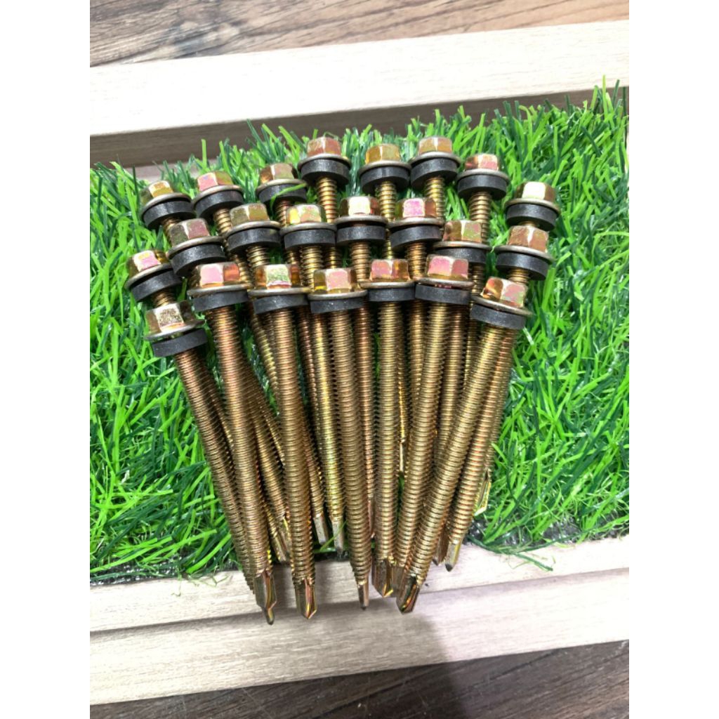 Sekrup Roofing / Sekrup Baja ringan / Sekrup Baja ringan Grade A Ukuran 2 cm, 7 cm Harga per100 pcs