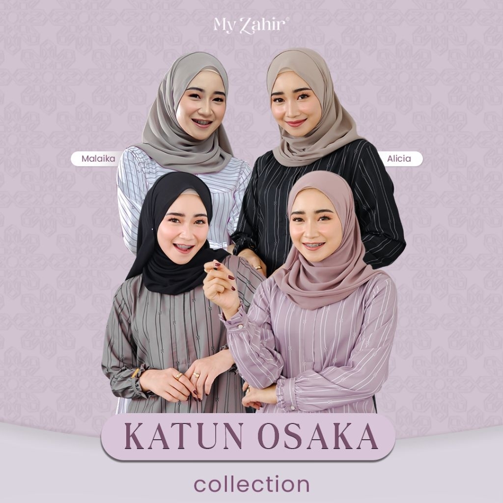 Gamis Katun - Gamis Busui - My Zahir Malaika Dress - Bahan Katun Osaka