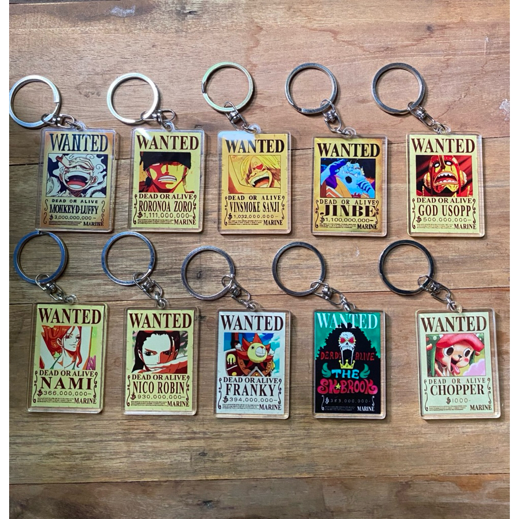 Gantungan Kunci One Piece ,Ganci Bouty One Piece ,Ganci Mugiwara , Gantungan Kunci Kru Shp , Bounty 