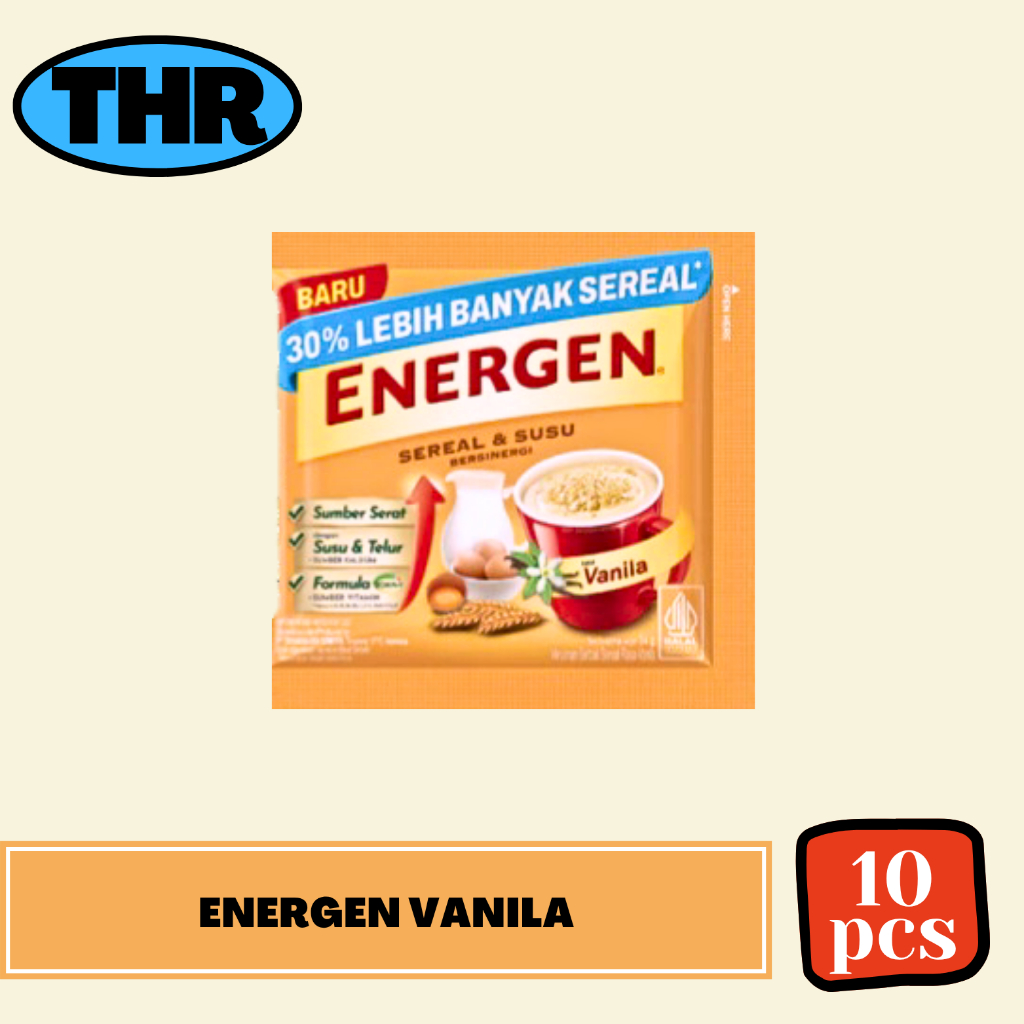 

Energen Vanilla 1 Renceng isi 10 sachet