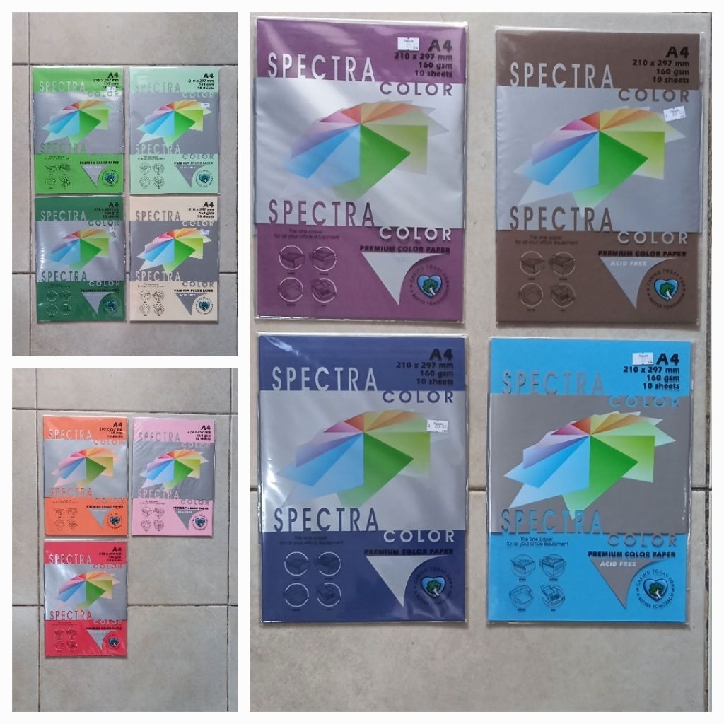 

SPECTRA Colour A4 160 Gsm 10 lembar