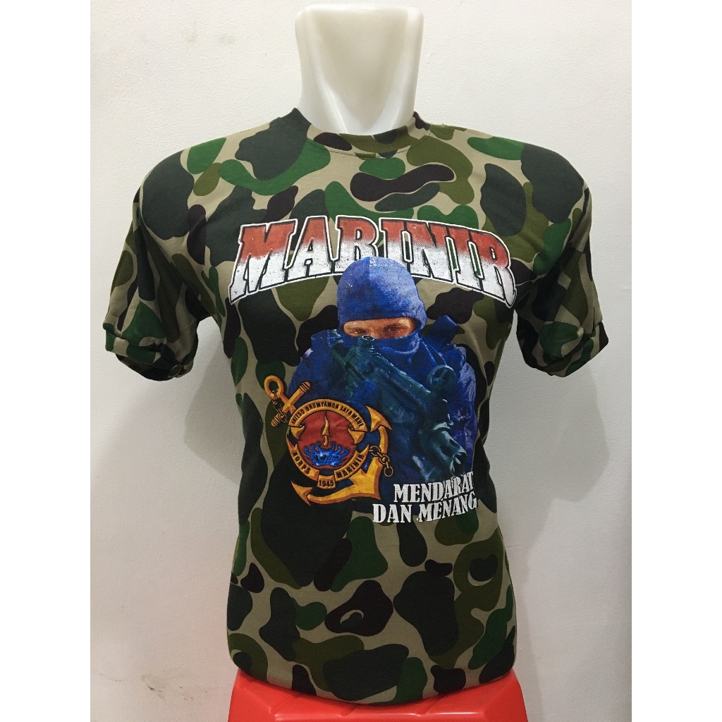 Kaos Loreng Marinir KKO - Kaos Loreng - Kaos Army - Kaos Loreng KKO - Kaos Marinir