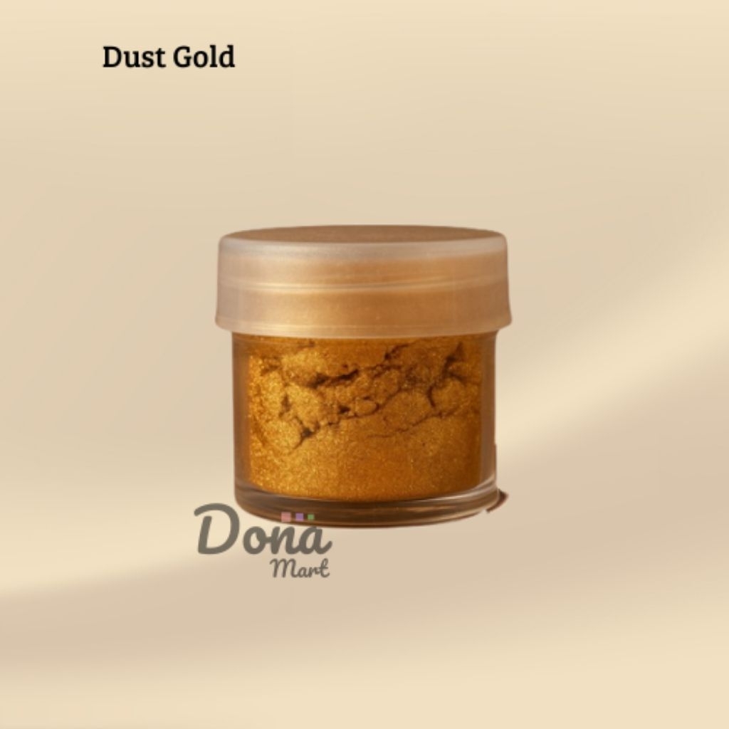 

(1 pack) Lustre Dust Bubuk Glitter Gold dan Silver 3 Gr / Edible / aman dimakan