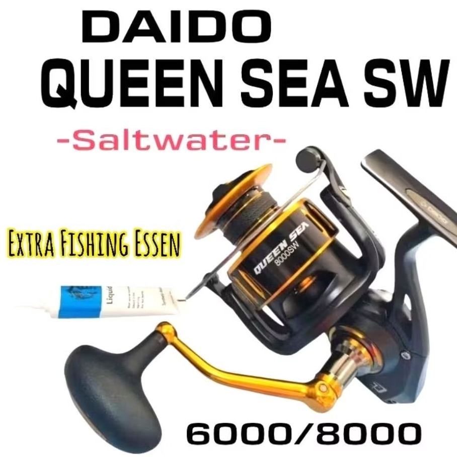 Terlaris REEL DAIDO QUEEN SEA SW 6000-8000 METAL BODY, REAL PIC