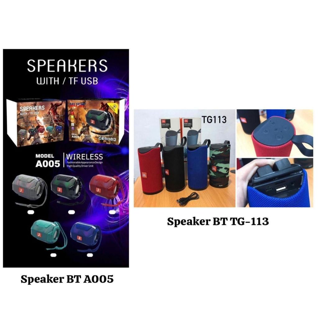 Speaker JBL Musik Box Speaker BT A005/TG113 Bluetooth Super Bass
