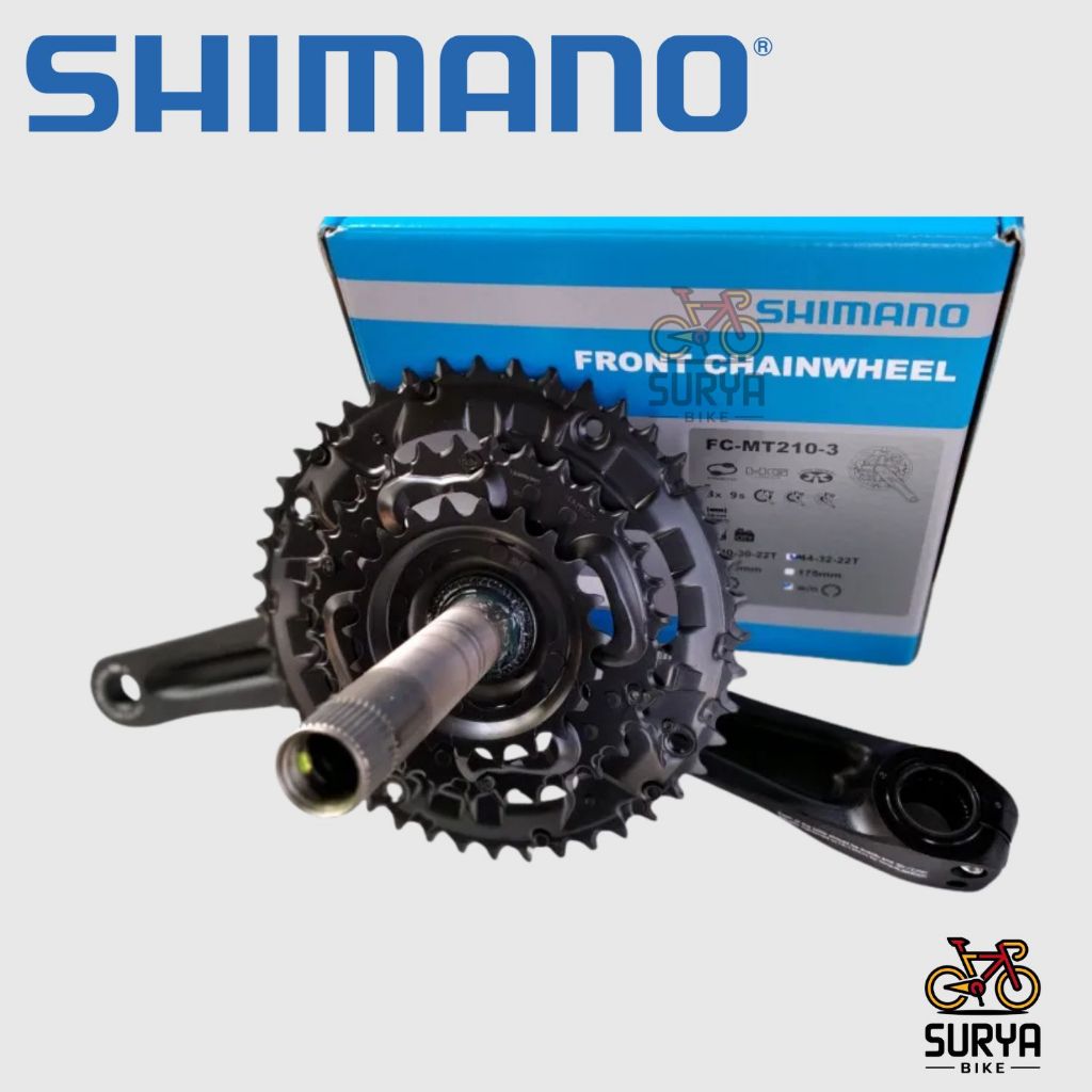 Crank SHIMANO ALIVIO FC-MT210-3 3 Speed W/O Cover Hollowtech 2 HT2