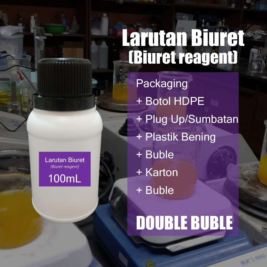 Larutan Biuret 100ml / Reagen Biuret/ Biuret reagent / Larutan Uji Protein