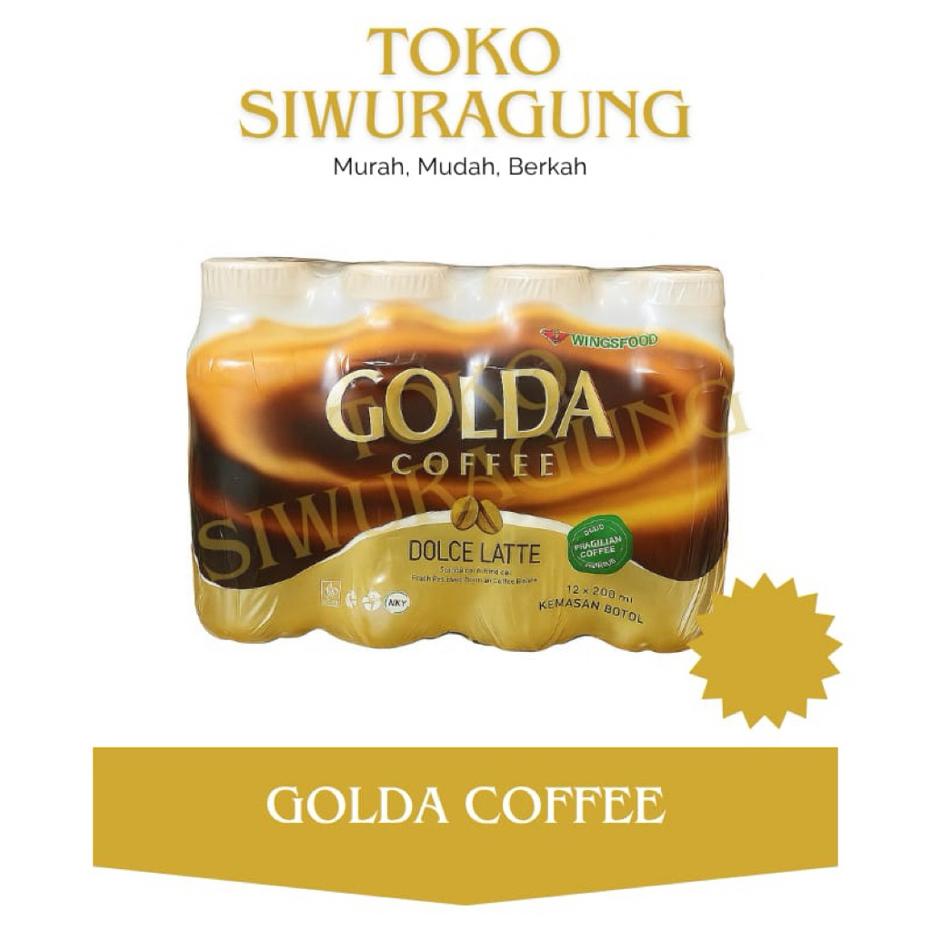 

KOPI GOLDA BOTOL SIAP MINUM 200 ML 1 LUSIN (PACK)