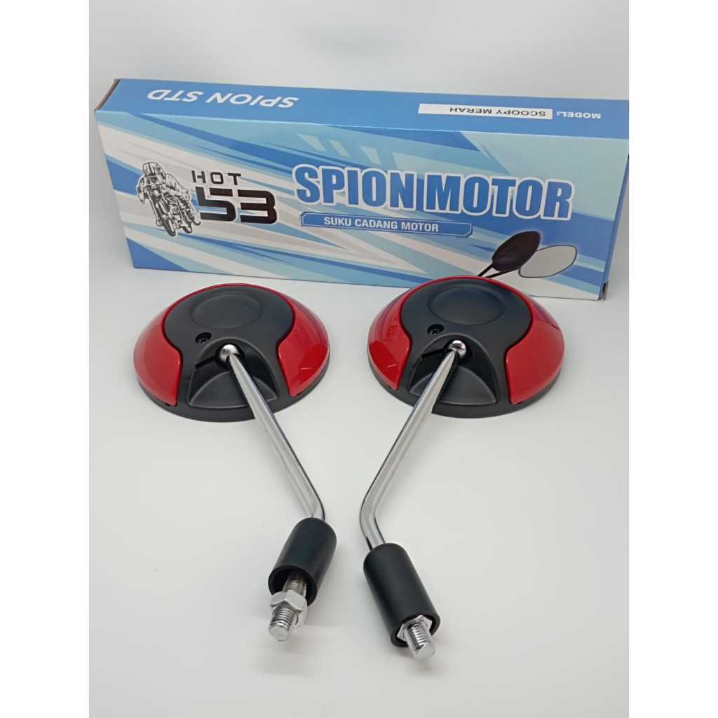 KACA SPION SCOOPY MERAH SEPION MOTOR HONDA KACA CEMBUNG STANDAR ORIGINAL