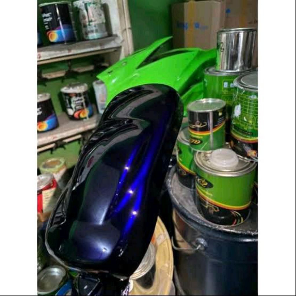 CAT DUCO MOBIL MOTOR DAN BESI WARNA MOONLIGHT BLUE CAT WARNA BIRU MOONLIGHT Cat Mobil dengan Warna B