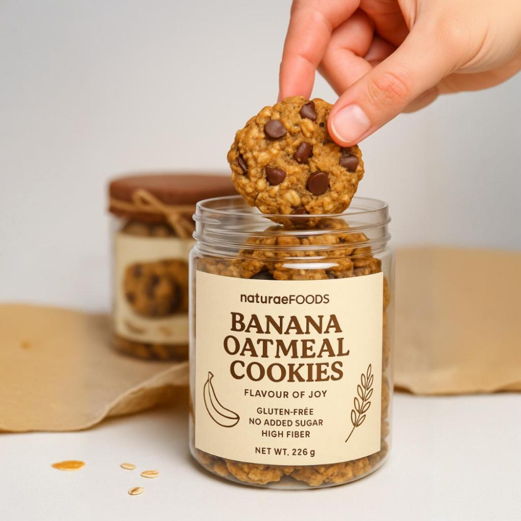 

Banana Oatmeal Cookies by naturaeFOODS, Bebas Gluten