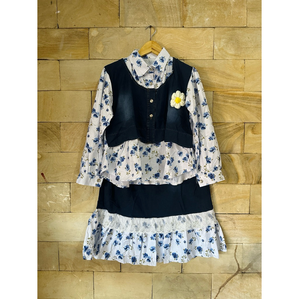 Setelan rok jeans Nooz