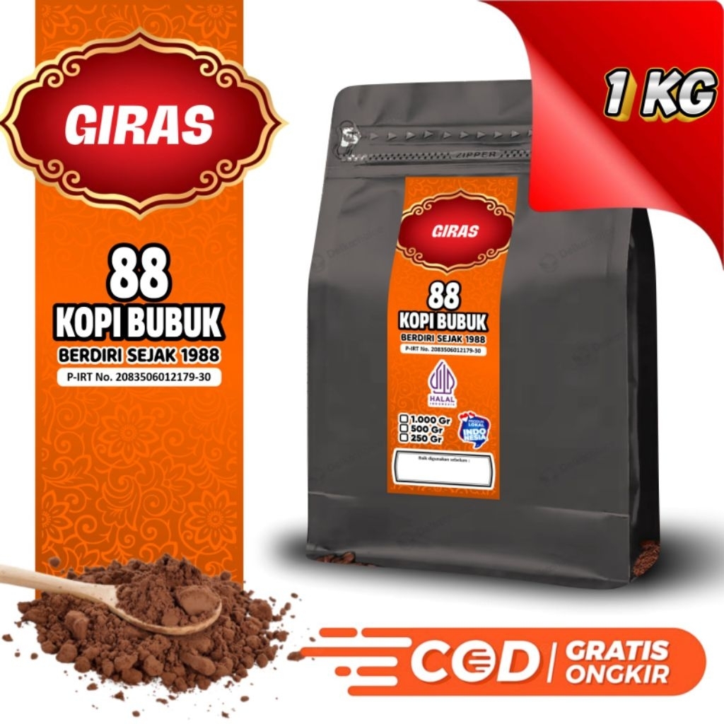 

Kopi Bubuk Giras Asli Terdaftar Di P-IRT | 88kopi