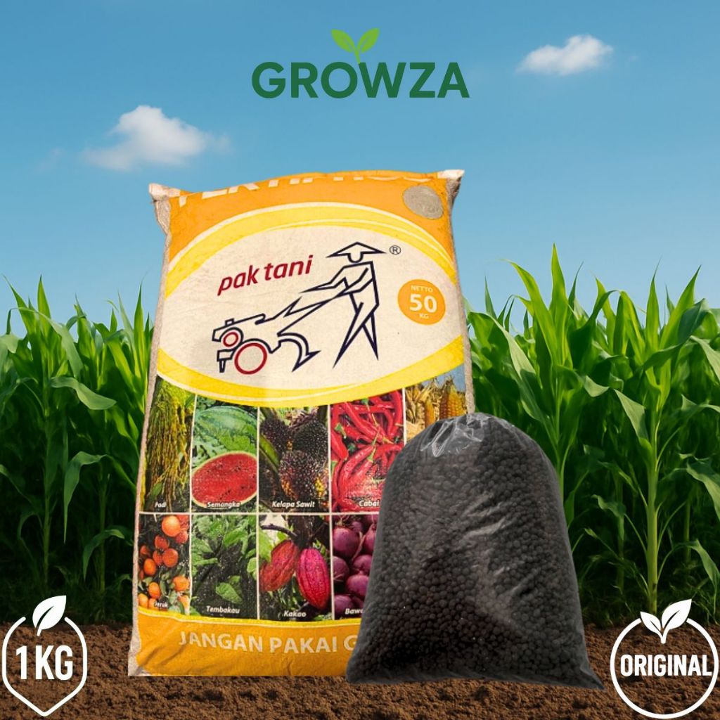 [ORIGINAL] PUPUK SP FERTIPHOS TSP Hitam PAK TANI Repack 1 KG