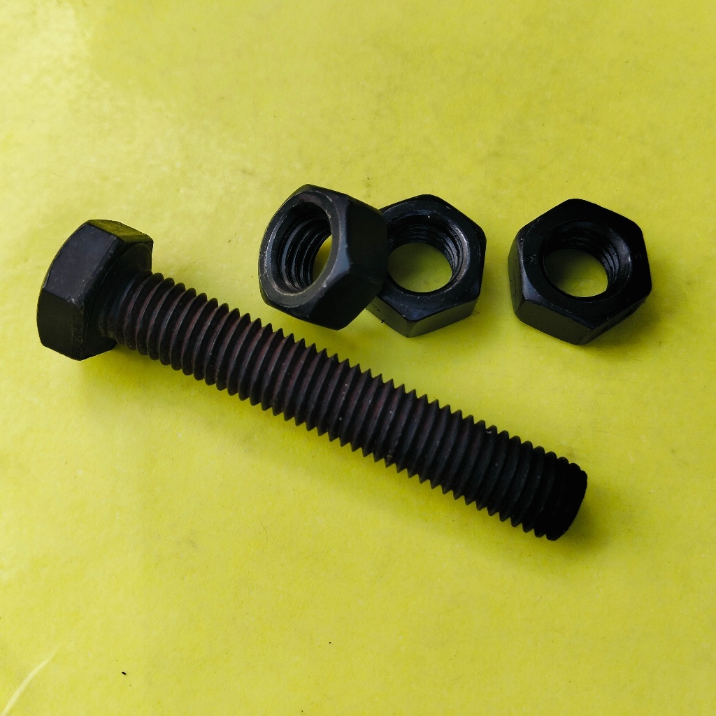 BAUT BAJA HTB 8.8 M22 X 120 FULL DRAT / BAUT BAJA M22 X 120 HITAM / BAUT 32 KUNCI 32 / BAUD FULL DRA