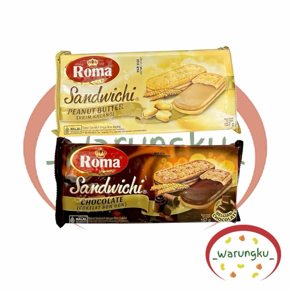 

Roma SANDWICHI 157gr Cokelat Bon Bon Sandwich