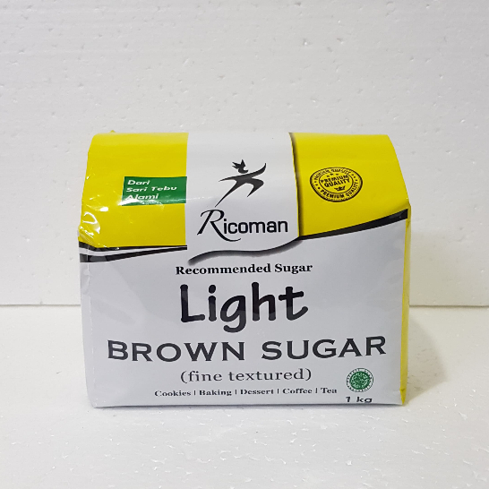 

Ricoman Light Brown Sugar 1kg/500g