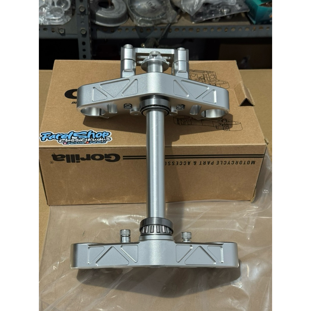 t atas bawah ninja r cnc pnp honda cb gl mp tiger segitiga atas bawah ninja r rr cnc