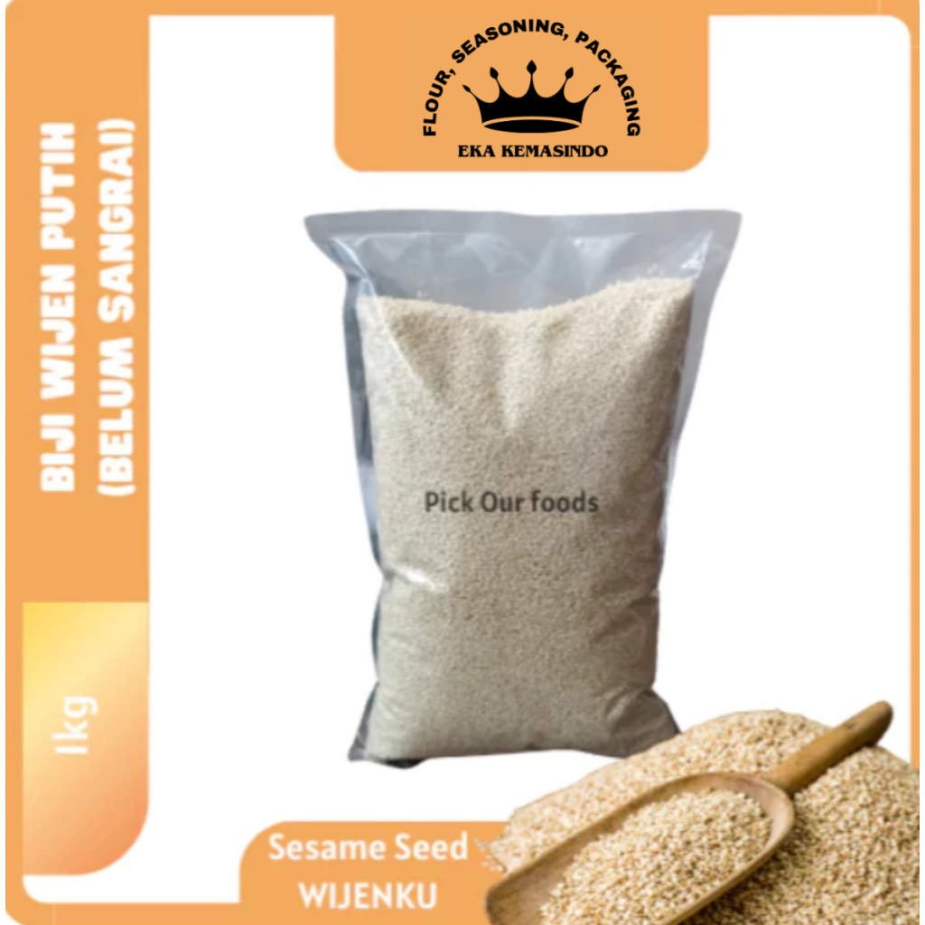 

Wijen Putih | Biji Wijen Putih belum sangrai | Wijenku | Sesame Seed