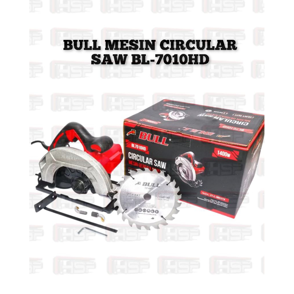 BULL MESIN CIRCULAR SAW GERGAJI KAYU LISTRIK PROMO BULL BL7010HD