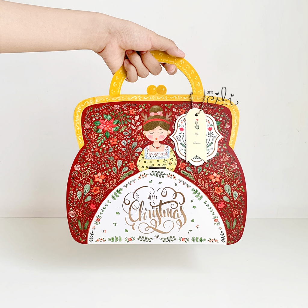 

(BOX 24 x 11,5 x 26,5 cm NATAL) kotak box tas natal / christmas toples jar tabung isi 2 [10 set]