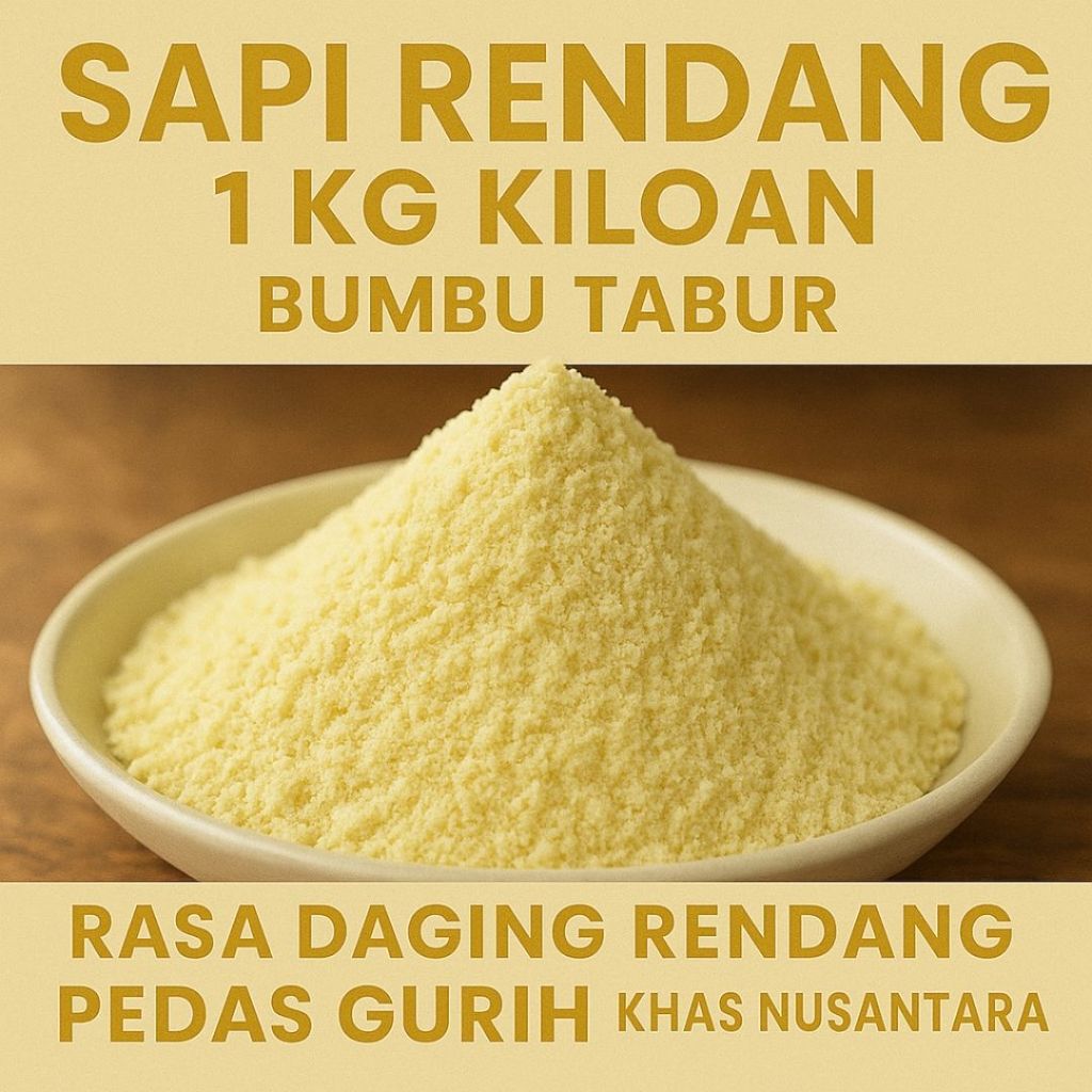 

Sapi Rendang 1Kg Kiloan Bumbu Tabur Rasa Daging Rendang Pedas Gurih Khas Nusantara