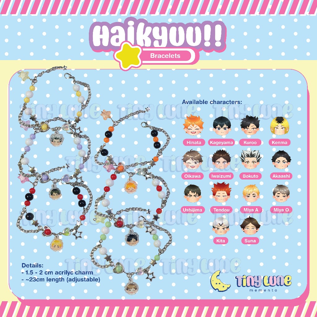 [Bracelet] Haikyuu Character Bracelet