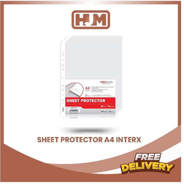 

INTERX SHEET PROTECTOR A4 SPX100A