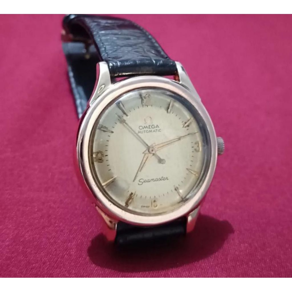 omega seamaster gold capped