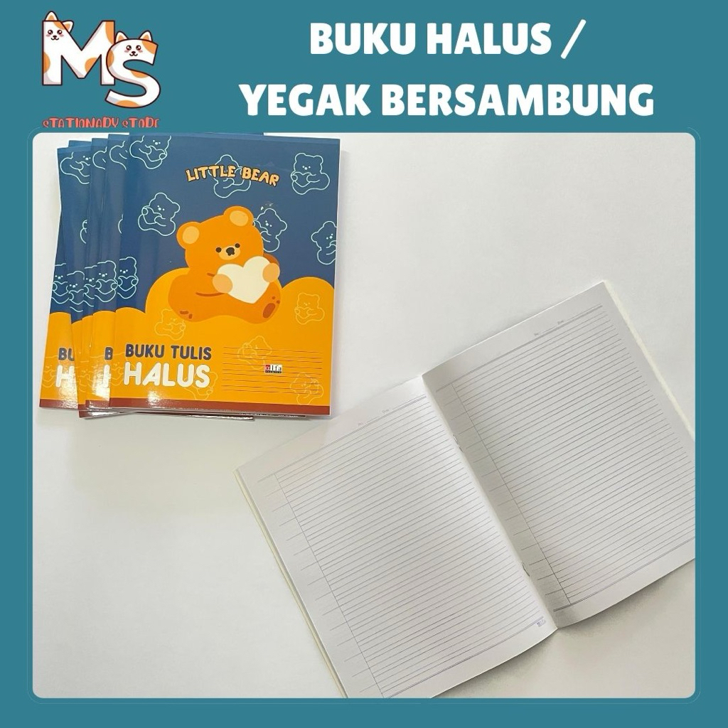 

[1PCS] Buku Tulis Halus Tegak Bersambung isi 38 lembar