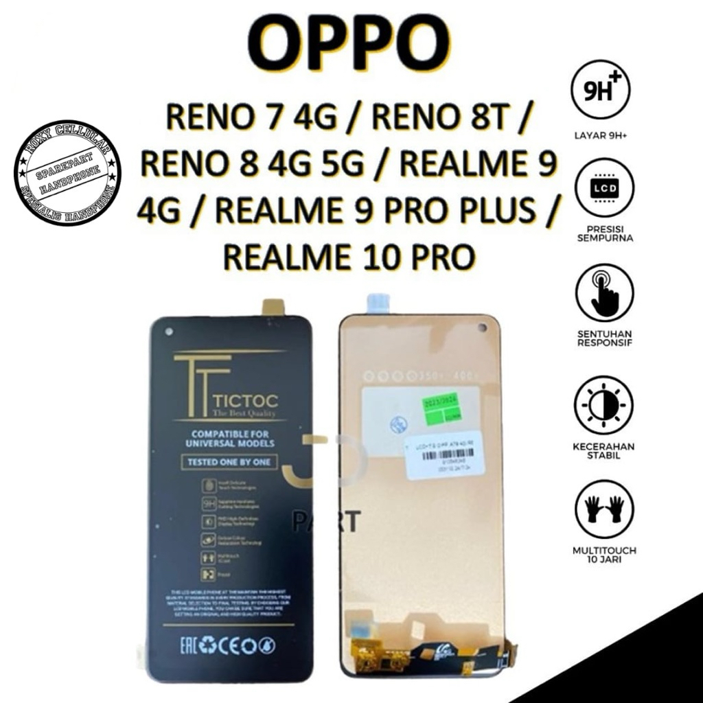 Lcd Touchscreen OPPO Reno 7 4G / Reno 8T / Reno 8 4G 5G / Realme 9 4G / Realme 9 Pro Plus / Realme 1
