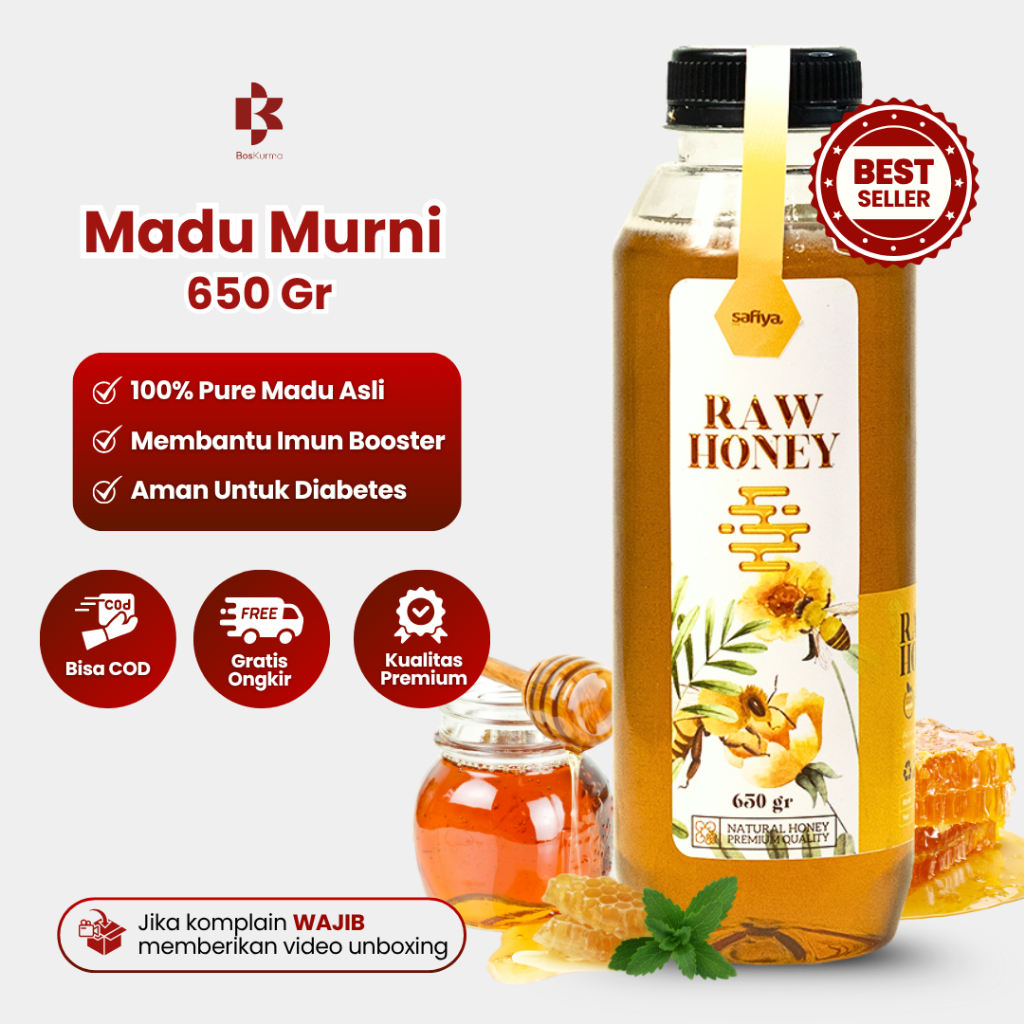

Madu Murni Safiya 650 Gram Herbal Madu Murni Asli Premium