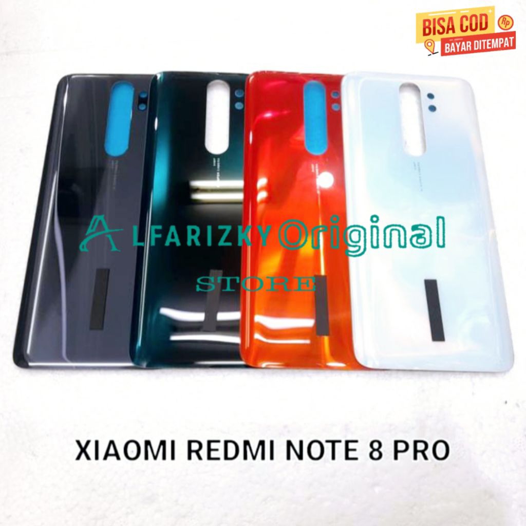 Backdoor Casing Xiaomi Redmi Note 8 Pro Kaca Tutup Belakang Bodi Kesing Cover Batre Backcover Backdo